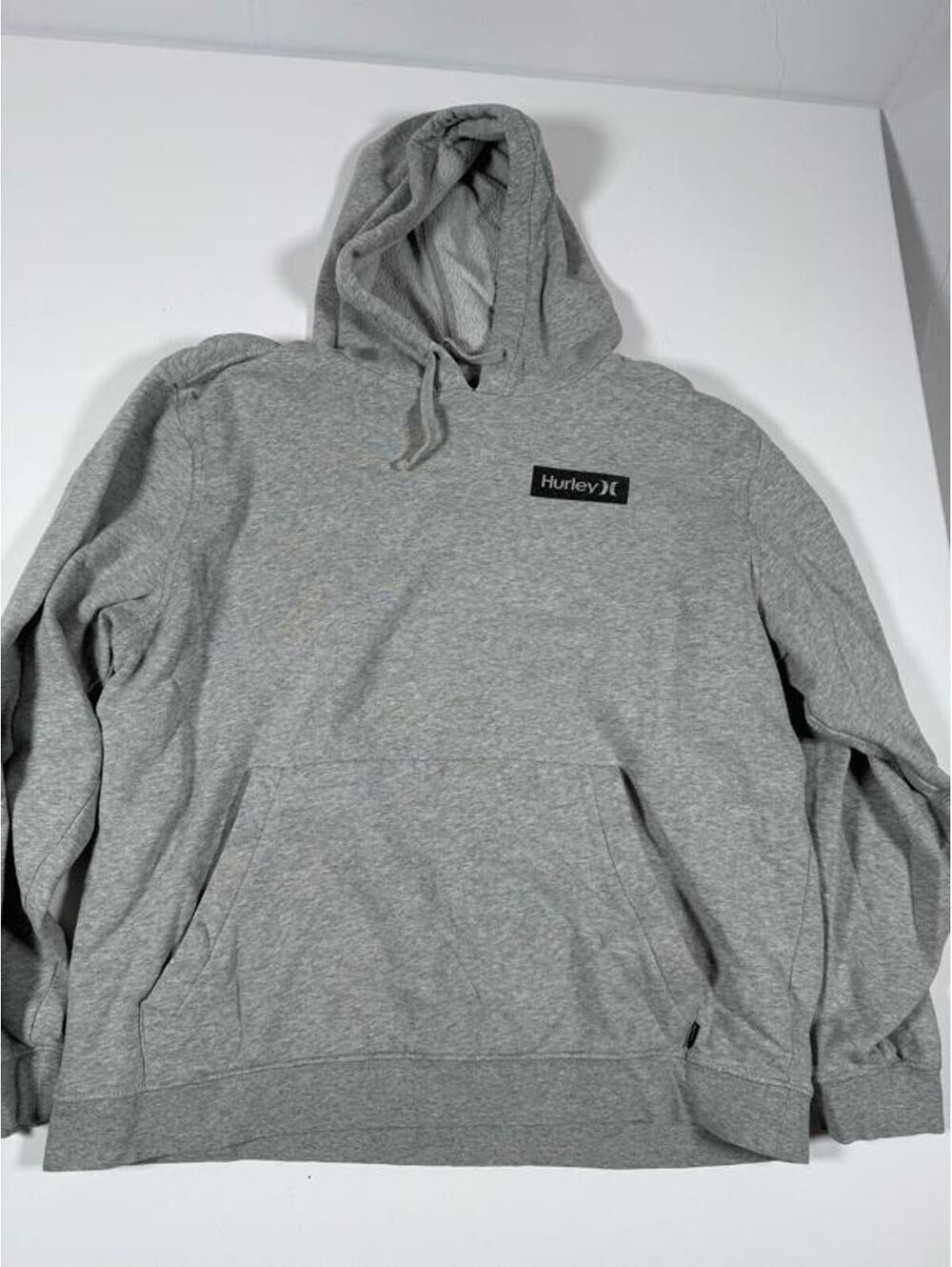 Hurley Gray Pullover Hoodie Sweatshirt XL